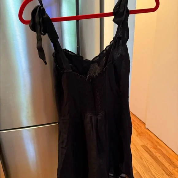 Reformation Black Christine Mini Dress - Picture 5 of 6